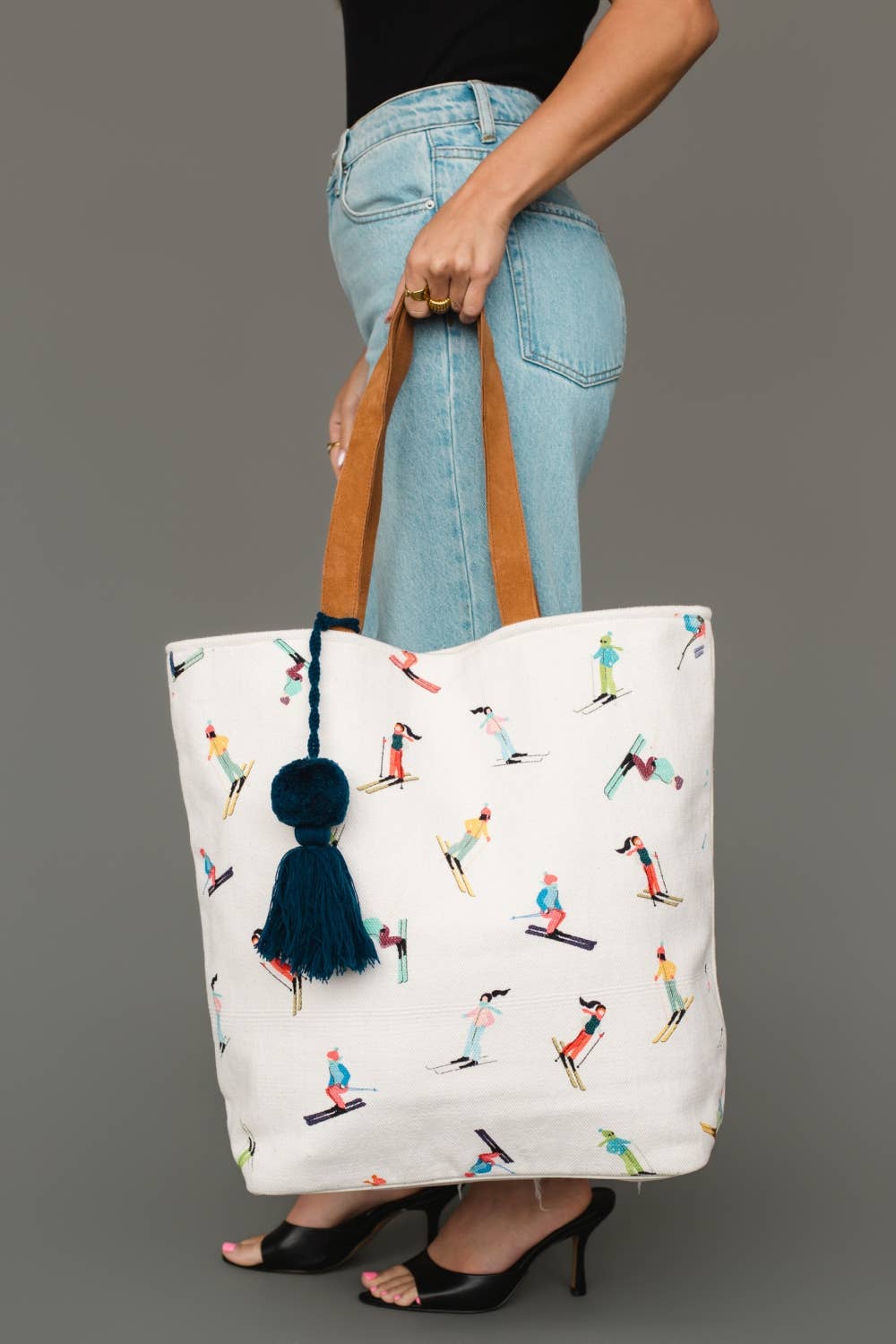 Skiing People Tote