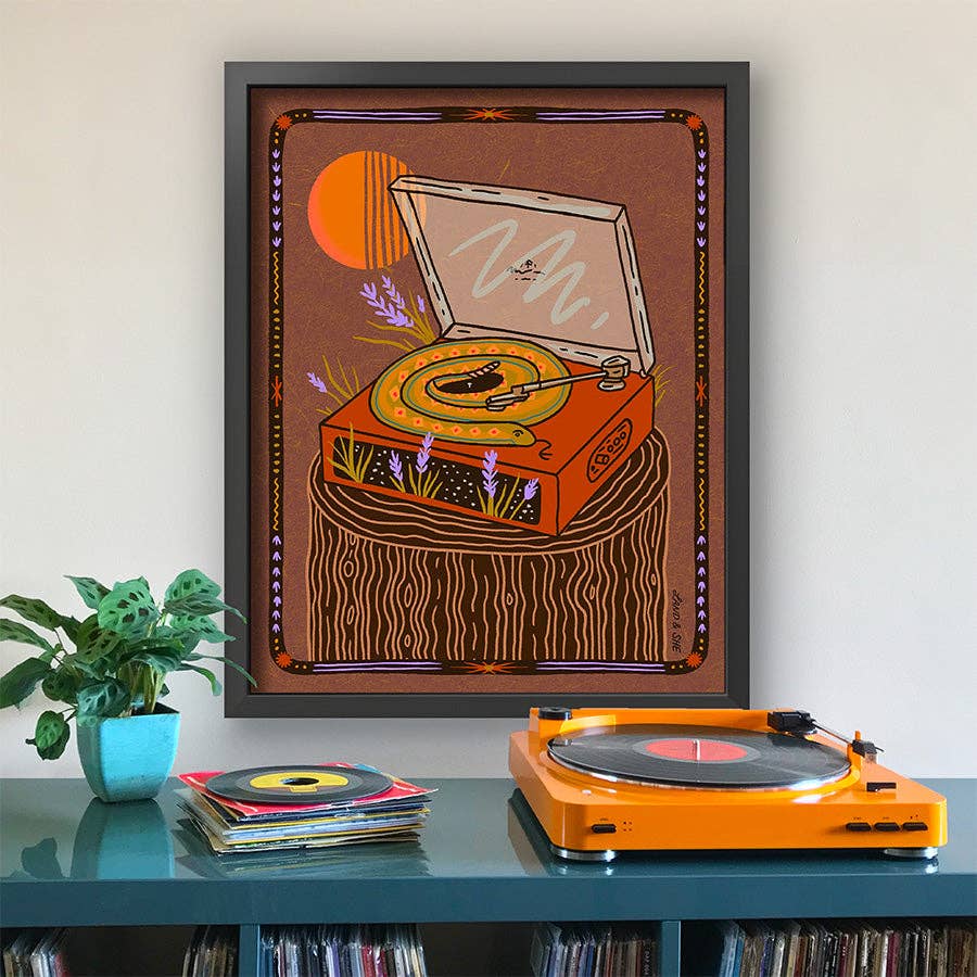 Rattlesnake Record Print (Pre-Order): 8x10