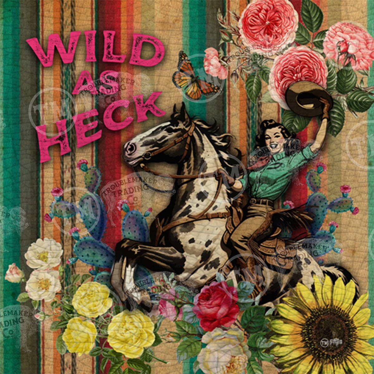Wild as Heck - Square Artwork: Extra Small - 10"