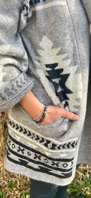 Essential Black & Gold or Silver Tila Bead Stacked Bracelet Set