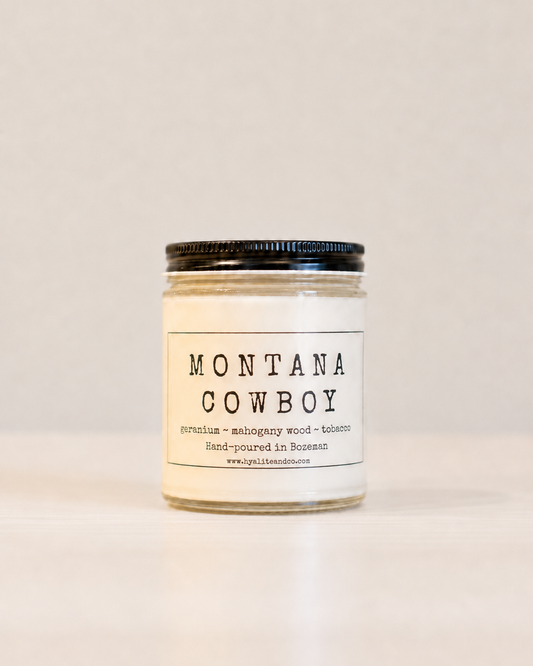 Montana Cowboy Candle