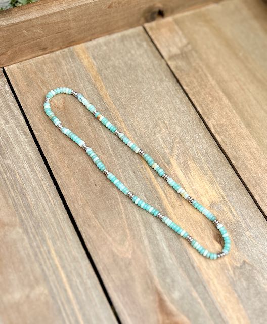 Amazonite Stretchy Boho Gemstone Necklace