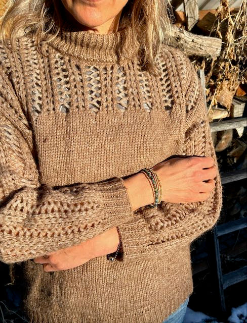 Jasper with Gold or Silver Stretchy Gemstone Wrap Bracelet