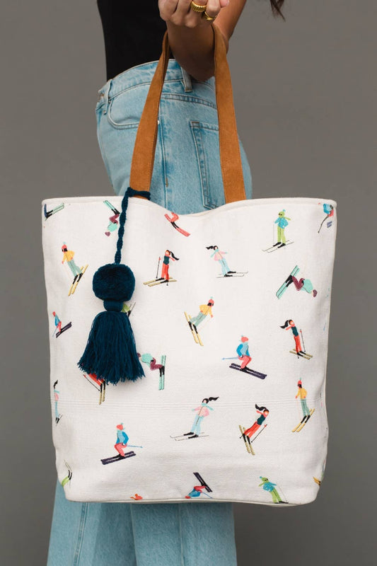 Skiing People Tote