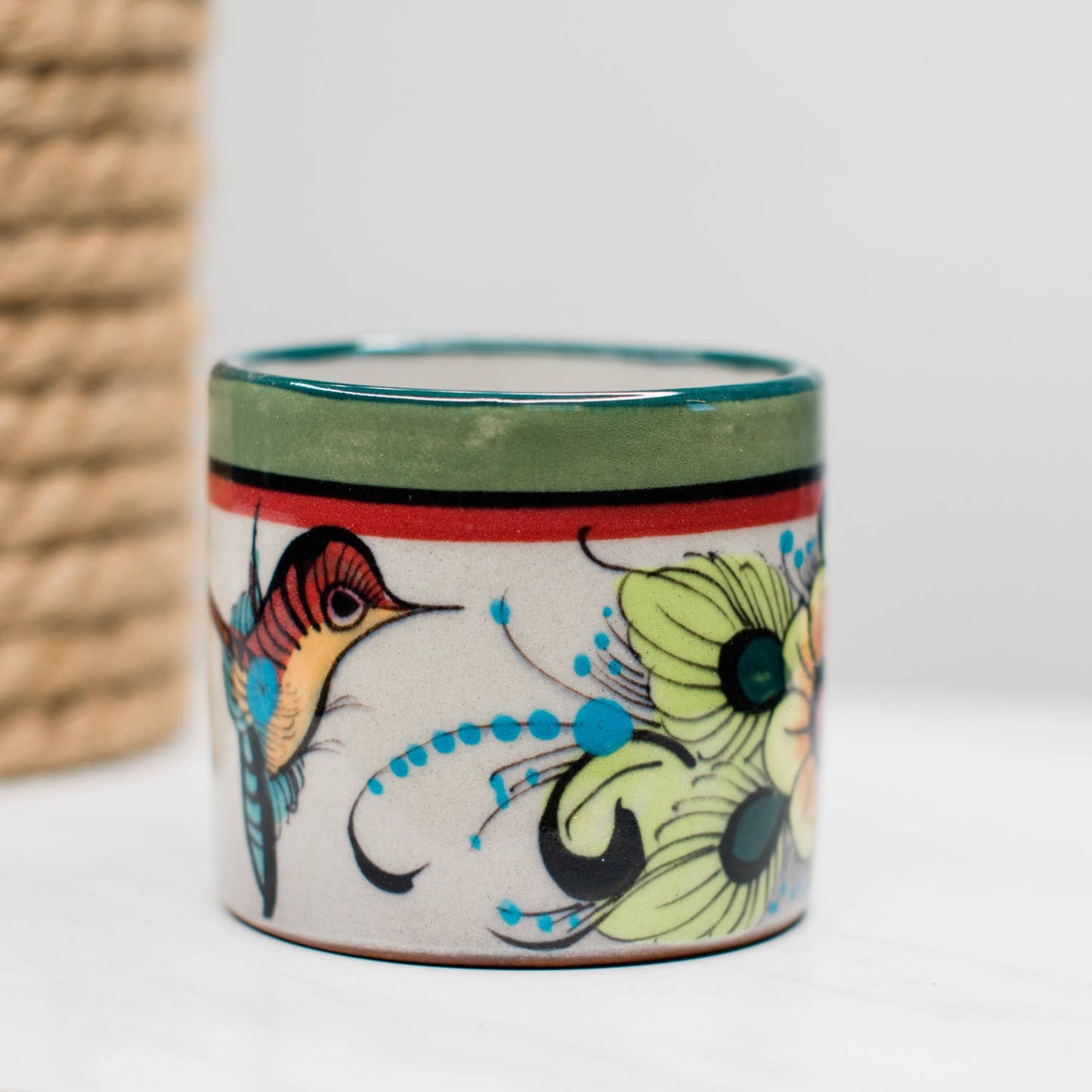 Wild Bird Handleless Mug/ Planter