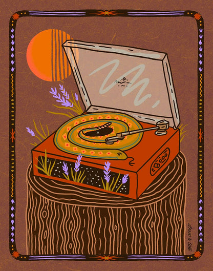 Rattlesnake Record Print (Pre-Order): 8x10