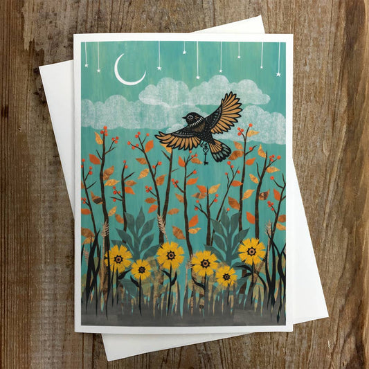 Autumn Nights Beckon - Greeting Card