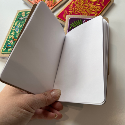 Mushrooms Embroidery Pocket Notebook