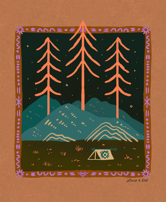Summer Camping: 8x10