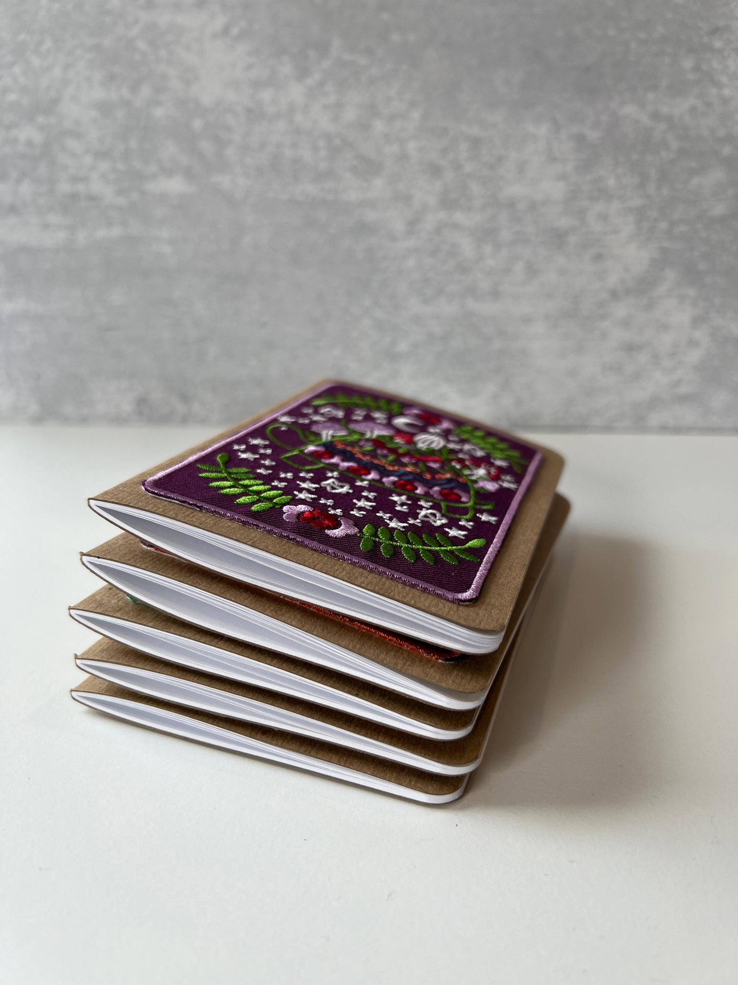 Mythic Moth Embroidered Pocket notebook