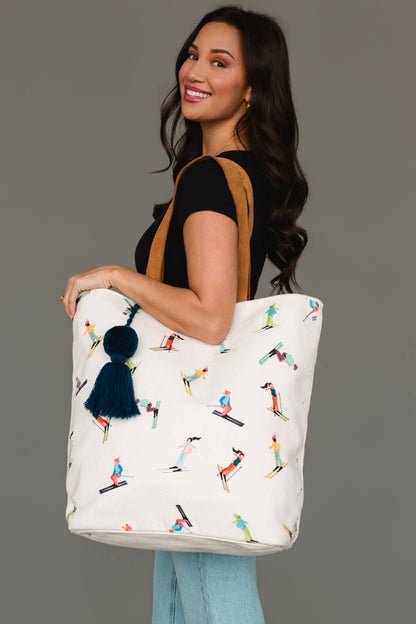 Skiing People Tote