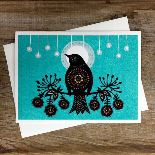 Night Bird - Greeting Card