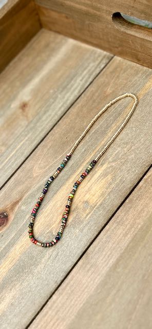 Mixed Imperial Jasper Stretchy Boho Gemstone Necklace