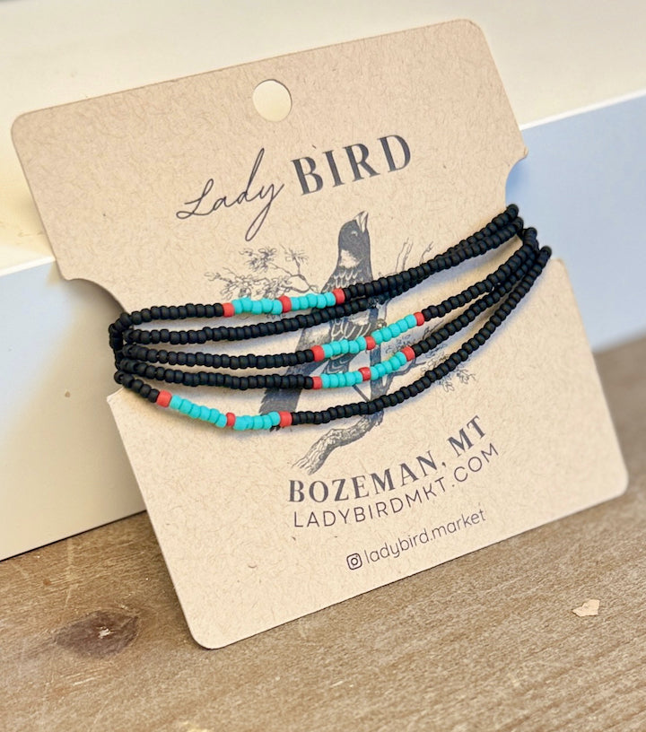 Santa Fe Nights Boho-Style Beaded Wrap Bracelet or Necklace