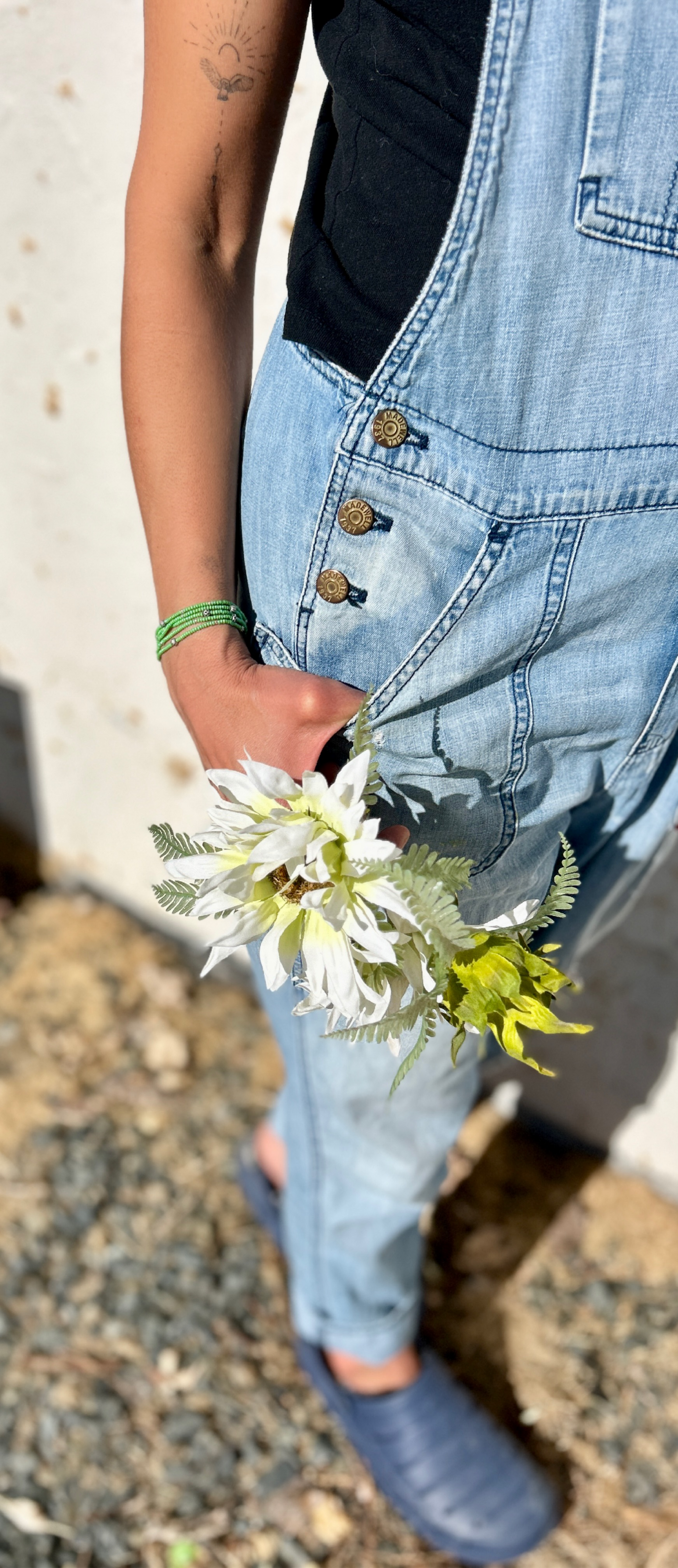 Emerald Green Silver or Gold Sprinkled Beaded Wrap Bracelet