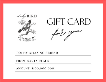 Lady Bird Gift Card