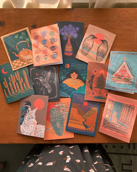 Midnight Moose Greeting Card