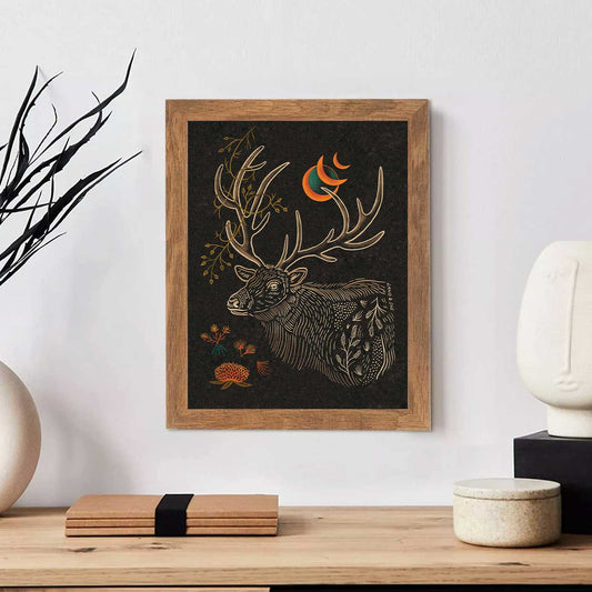 Elk and Eclipse : 11x14