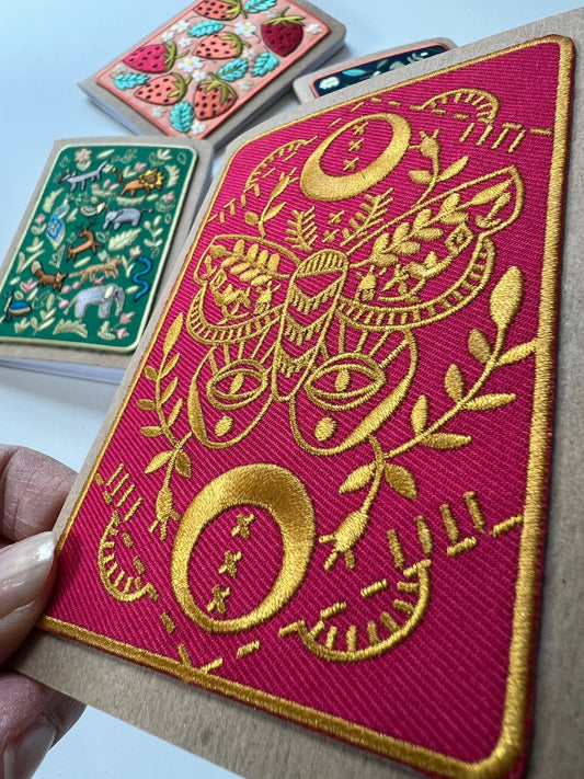 Mythic Moth Embroidered Pocket notebook
