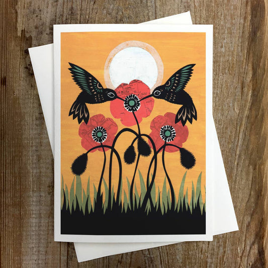 In The Wink of the Poppy's Eye - Greeting Card