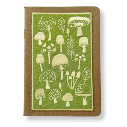 Mushrooms Embroidery Pocket Notebook
