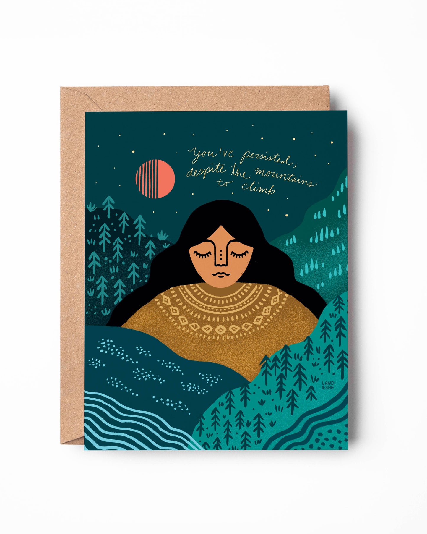 You've Persisted (Despite the Mountains) Greeting Card