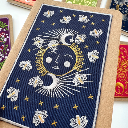 Moonglow Embroidery Pocket Notebook