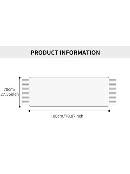 Reversible Floral Print Scarf & Shawl – Blue & Orange